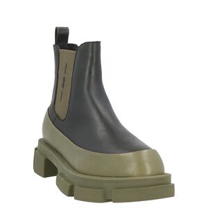 Stylish Black and Olive Ankle Boots